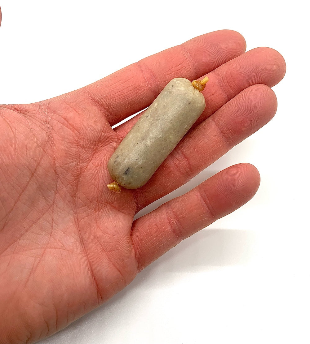 Frog 8-12 g Reptilink, shown in hand for scale.